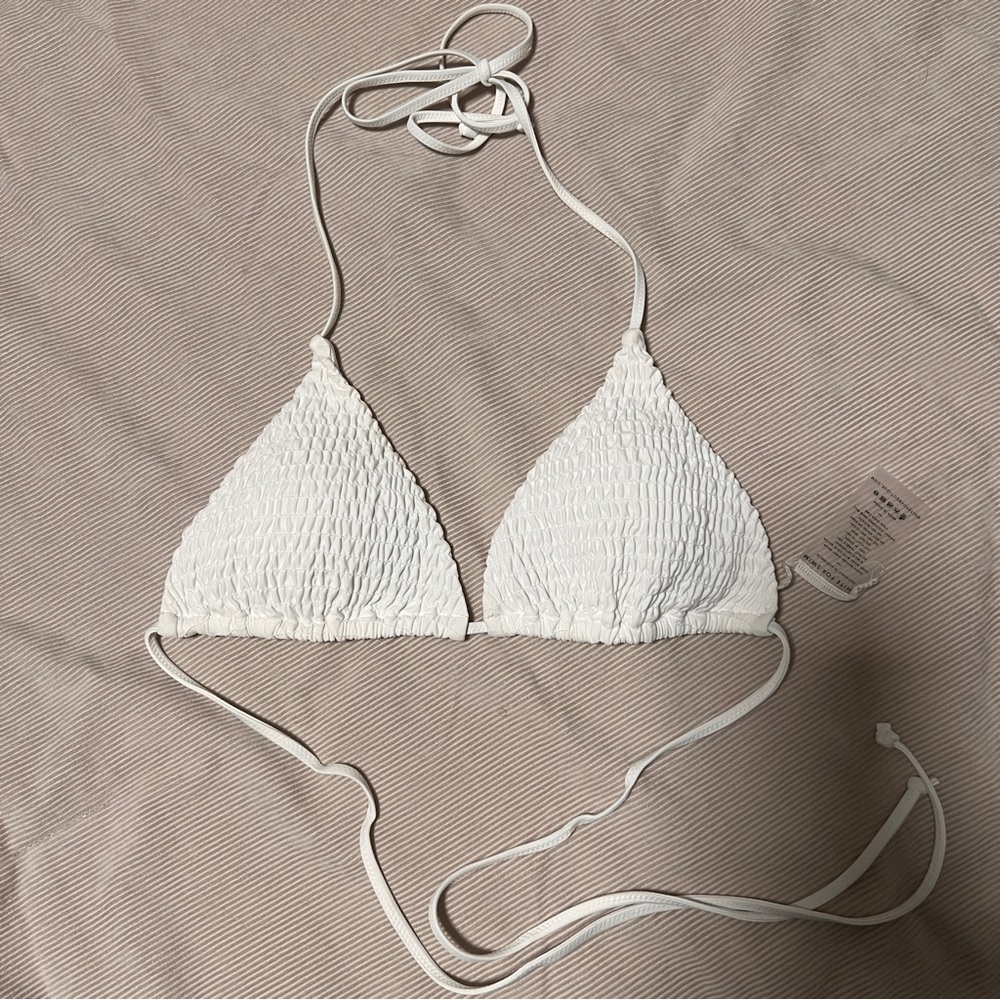 NWT WHITE FOX Triangle Bikini Top
